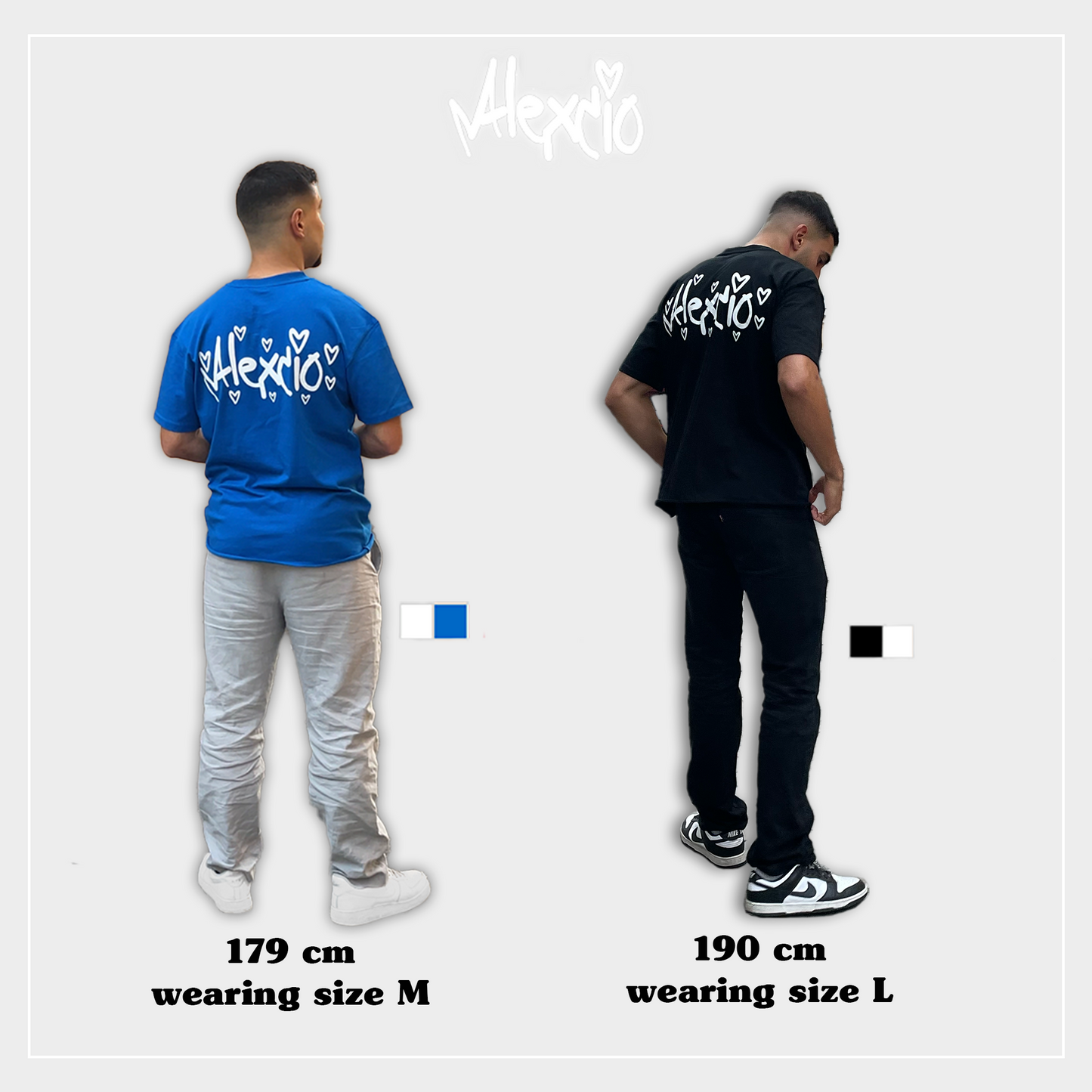 Alexcio flared tee vintage blue