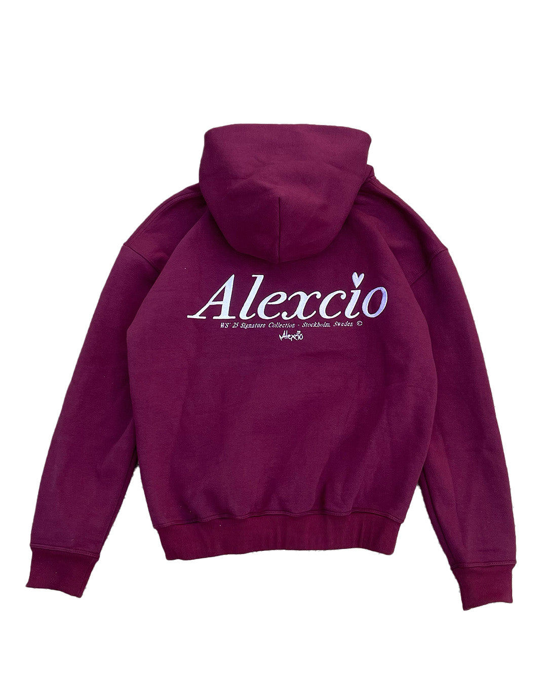 Alexcio Signature hoodie - Burgundy red