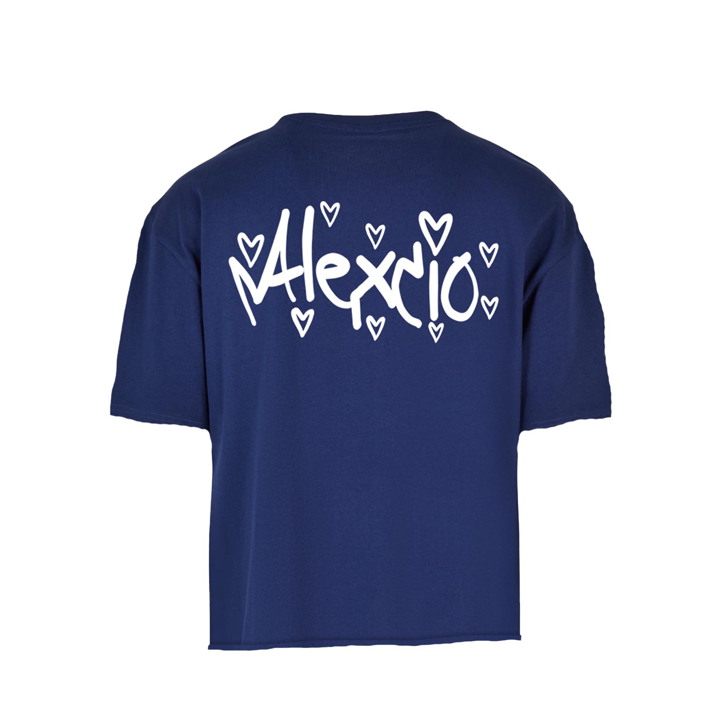 Alexcio flared tee navy blue