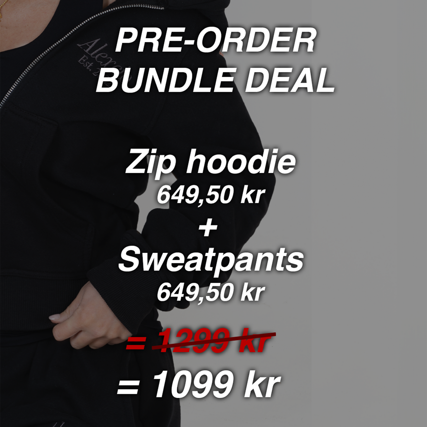 Alexcio sweatset - zip hoodie
