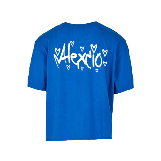Alexcio flared tee cobalt blue