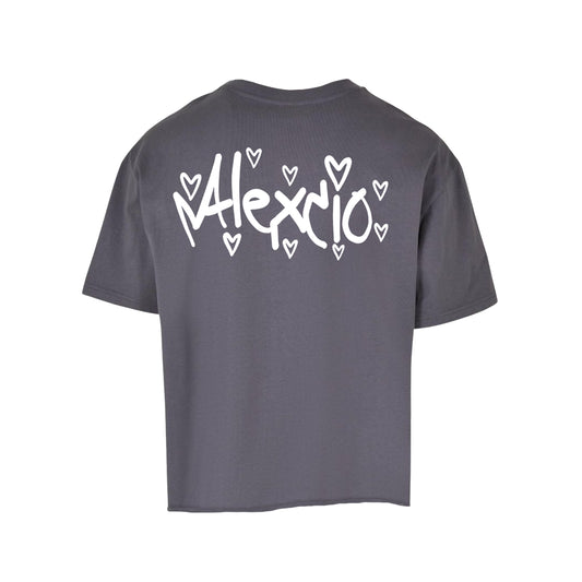 Alexcio flared tee dark grey
