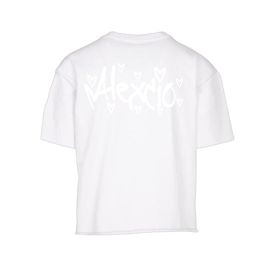 Alexcio flared tee white
